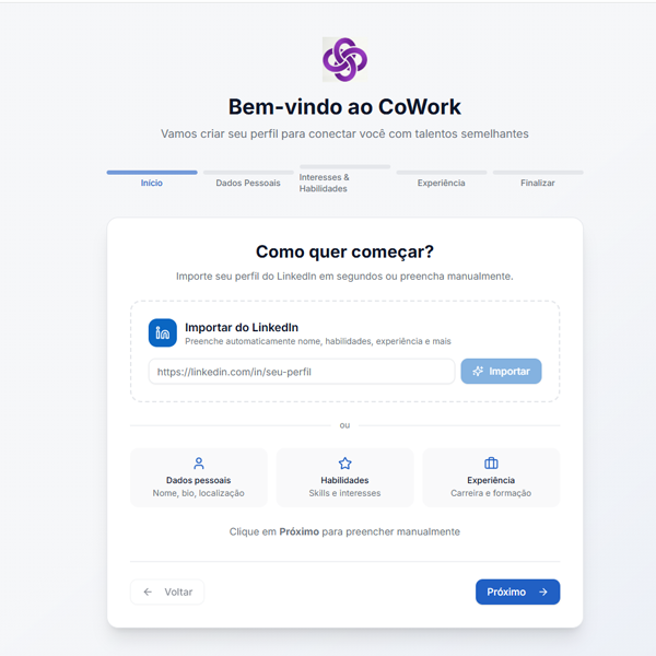 Plataforma para CoWorkers com IA